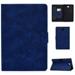 Per Samsung Galaxy Tab A 10.1 (2016) T580 / T585 Custodia in pelle con struttura in pelle bovina a ribaltamento orizzontale con supporto e slot per schede e funzione sleep / wake-up (blu)