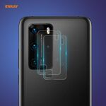 Per Huawei P40 Pro 2 PCS Hat-Prince ENKAY 0.2mm 9H 2.15D Lente per fotocamera posteriore con bordo tondo Pellicola in vetro temperato