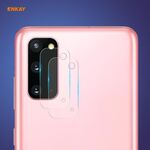 Per Samsung Galaxy S20 2 PCS Hat-Prince ENKAY 0.2mm 9H 2.15D Lente per fotocamera posteriore con bordo tondo Pellicola in vetro temperato