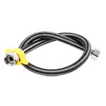 8 PCS 304 tubo di ingresso dell'acqua calda e fredda ad alta pressione con tessuto metallico in acciaio inossidabile ad alta pressione, dimensioni: 60 cm