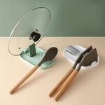Spatola da cucina Coperchio per pentola Scaffale per utensili da cucina Scaffale in plastica Consegna colore casuale