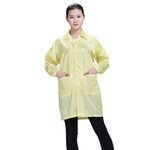 Electronic Factory Anti Static Blue Abbigliamento antipolvere Stripe Abbigliamento antipolvere, Taglia: XXXL (Giallo)