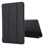 Per Huawei Matepad 10.4 Gebei antiurto antiurto in pelle flip in pelle con supporto a tre pieghevole (nero)
