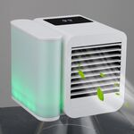 3 in 1 Refrigerazione + Umidificazione + Purificazione Raffreddatore d'aria Ventola di raffreddamento da tavolo con luce colorata