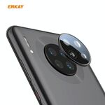 Per HUAWEI Mate 30 Pro Hat-Prince ENKAY Pellicola per obiettivo per fotocamera posteriore Lega di alluminio + Protezione per copertura totale in PMMA (nero)