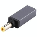 Connettore adattatore maschio PD 18,5 V-20 V 5,5 x 2,5 mm (grigio argento)