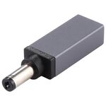 Connettore adattatore maschio PD 18,5 V-20 V 5,5 x 2,1 mm (grigio argento)