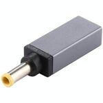 Connettore adattatore maschio PD 19V 5,0x3,0mm (grigio argento)