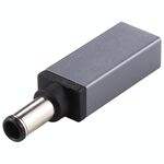 Connettore adattatore maschio PD 19,5 V 6,5 x 3,0 mm (grigio argento)