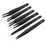 Set di pinzette antistatiche in acciaio inossidabile 6 in 1