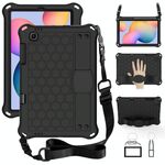 Per Samsung Galaxy Tab S6 Lite P610 Honeycomb Eva + PC Shock Aoffroof With Cinp (Black + Black)