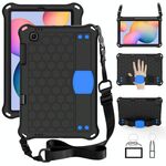 Per Samsung Galaxy Tab S6 Lite P610 Honeycomb Eva + PC Shock Aoffroof With Cinp (Black + Blue)