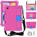Per Samsung Galaxy Tab S6 Lite P610 Honeycomb Eva + PC Shock Aoffroof With Cinp (Rosered + Blue)