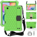 Per Samsung Galaxy Tab S6 Lite P610 Honeycomb Eva + PC Shock Aoffroof With Cinp (Green + Black)