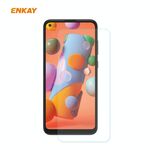 Per Samsung Galaxy A21 ENKAY Hat-Prince 0.26mm 9H 2.5D Pellicola in vetro temperato con bordo curvo