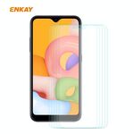 Per Samsung Galaxy A01 5PCS ENKAY Hat-Prince 0.26mm 9H 2.5D Pellicola in vetro temperato con bordo curvo