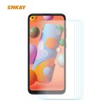 Per Samsung Galaxy A21 5PCS ENKAY Hat-Prince 0.26mm 9H 2.5D Pellicola in vetro temperato con bordo curvo