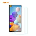 Per Samsung Galaxy A21S 5PCS Enkay Hat-Prince 0.26mm 9h 2.5D Film in vetro temperato bordo curvo