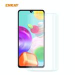 Per Samsung Galaxy A41 5PCS ENKAY Hat-Prince 0.26mm 9H 2.5D Pellicola in vetro temperato con bordo curvo