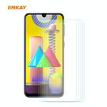 Per Samsung Galaxy M31 / M21 5PCS ENKAY Hat-Prince 0.26mm 9H 2.5D Bordo curvo Pellicola in vetro temperato