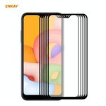 Per Samsung Galaxy A01 5 PCS ENKAY Hat-Prince Full Glue 0.26mm 9H 2.5D Pellicola a copertura totale in vetro temperato