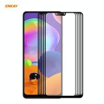 Per Samsung Galaxy A31 5 PCS ENKAY Hat-Prince Full Glue 0.26mm 9H 2.5D Pellicola a copertura totale in vetro temperato