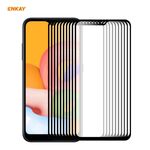 Per Samsung Galaxy A01 10 PCS ENKAY Hat-Prince Full Glue 0.26mm 9H 2.5D Pellicola a copertura totale in vetro temperato