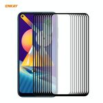 Per Samsung Galaxy A11 / M11 10 PCS ENKAY Hat-Prince Full Glue 0.26mm 9H 2.5D Pellicola a copertura totale in vetro temperato