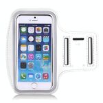 10 PCS Sports Outdoor Arm Bag Fitness con borsa da braccio per telefono cellulare touch screen, dimensioni: grande (bianco)
