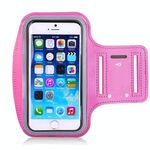 10 PCS Sports Outdoor Arm Bag Fitness con borsa da braccio per telefono cellulare touch screen, dimensioni: grande (rosa rossa)