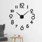 Orologio da parete digitale fai-da-te creativo orologio da parete digitale (nero)