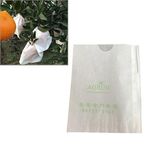 Sacchetto di carta per imballaggio arancione impermeabile da 100 pezzi, sacchetto protettivo per frutta, specifica: 17x19 cm