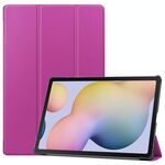 Per Samsung Galaxy Tab S8 + / Tab S8 Plus / Tab S7 FE / TAB S7 + Custer Texture Smart PU Custodia in pelle PU con funzione Sleep / Wake-up e supporto a 3 volte (viola)