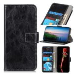 Per Alcatel 1SE 2020 Retro Crazy Horse Texture Custodia in pelle con vibrazione orizzontale con supporto e slot per schede e cornice per foto e portafoglio (nero)