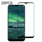 Per Nokia 2.3 25 PCS Full Glue Pellicola in vetro temperato a schermo intero