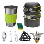 DS-101 Set da cucina portatile da campeggio all'aperto Combinazione di pentole per picnic (arancione)