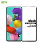 Per Samsung Galaxy A51 MOFI 9H Pellicola in vetro temperato con schermo curvo a prova di esplosione 3D (nero)