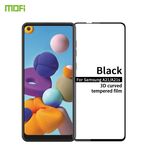 Per Samsung Galaxy A21 / A21s MOFI 9H 3D Pellicola in vetro temperato con schermo curvo a prova di esplosione (nero)