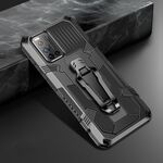 Per Vivo V19 Machine Armor Warrior Custodia protettiva antiurto per PC + TPU (nera)