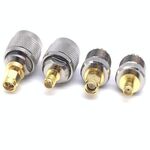 4 PCS / Set UHF PL259 SO239 a SMA Plug RF Connector Test Converter