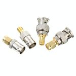 Kit convertitore di test adattatore RF da 4 pezzi / set da SMA a BNC