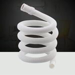 2 pezzi Tubo di scarico in plastica da 18 mm di diametro Prolunga per uscita dell'acqua con morsetto per lavatrice / condizionatore d'aria semiautomatico, dimensioni: 4 m di lunghezza