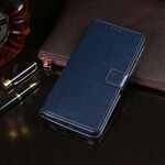 Per ZTE Blade V 2020 idewei Crazy Horse Texture Custodia in pelle a vibrazione orizzontale con supporto e slot per schede e portafoglio (blu scuro)