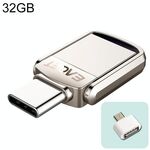 EAGET 32G USB 3.1 + interfaccia Type-C / USB-C Metal Twister Flash U Disk, con adattatore Micro USB OTG