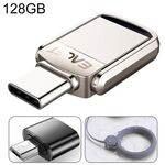 EAGET 128G USB 3.1 + Interfaccia USB-C Twister Flash U Disk in metallo, con adattatore micro USB e cordino