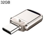 EAGET 32G USB 3.1 + interfaccia USB-C Metal Twister Flash U Disk, standard