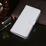 Per Alcatel 1SE 2020 idewei Crazy Horse Texture Custodia in pelle con vibrazione orizzontale con supporto, slot per schede e portafoglio (bianco)