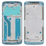 Piastra cornice cornice LCD alloggiamento anteriore per Motorola Moto E5 Plus (blu)
