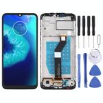 Schermo LCD TFT per Motorola Moto G8 Power Lite Digitizer Assemblaggio completo con cornice (nero)