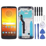 Schermo LCD TFT per Motorola Moto E5/ G6 Play (Brasile) Digitizer Assemblaggio completo con cornice (grigio)
